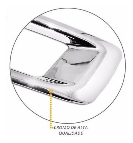 Moldura Cromada Farol Milha Nova S10 2013 2014 2015 Trail 1