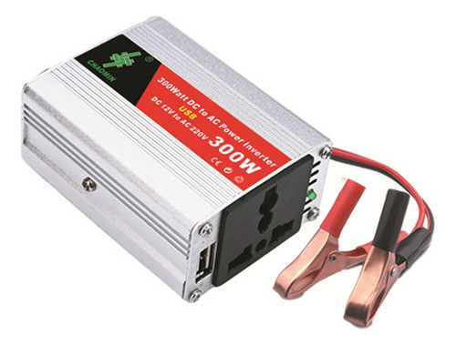 Inversor De Energia Portátil Dc12v.ac220v 300w Com Usb 0