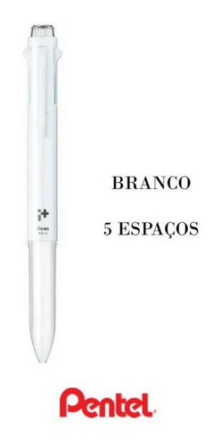 Caneta Corpo Plus Multifuncional Branco 5 Cargas Pentel 0