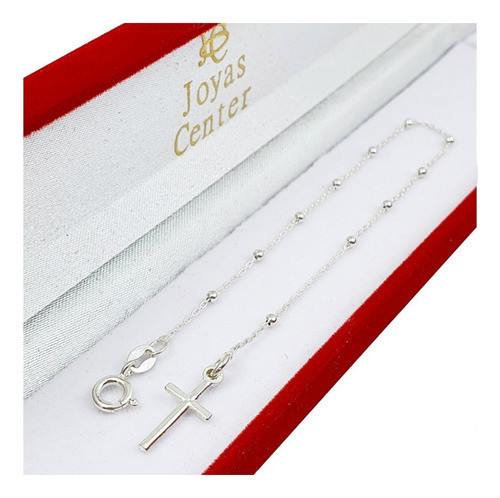 Pulsera Denario Religiosa Plata 925 Regalo Comunión Bauti 0