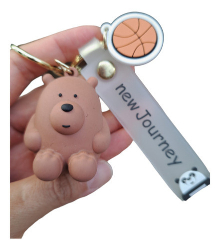 Pardo De Osos Escandalosos Llavero De Goma 0