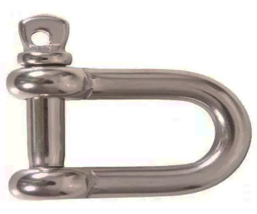 Manilha Reta Inox Com Pino 6mm E Rosca Reforçada 1