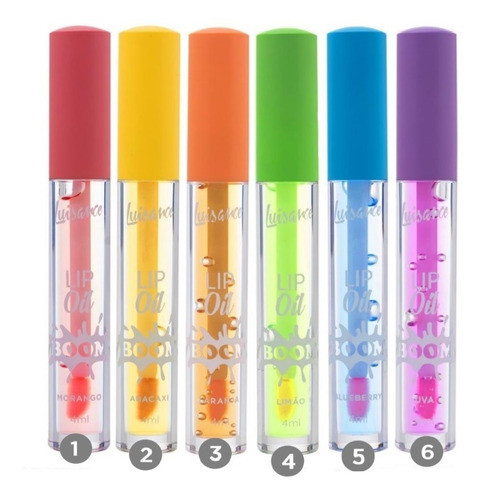 24 Lip Oil Boom Luisance Hidatante Labial Fruta Atacado 1