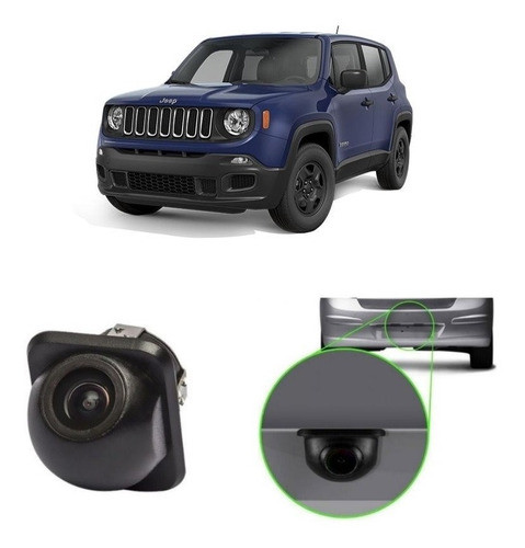 Câmera De Ré Tartaruga Visão Noturna Jeep Renegade 0