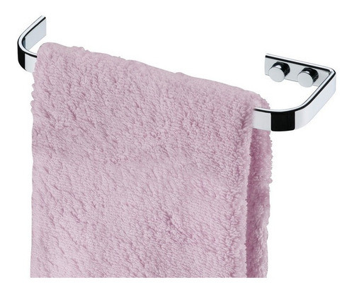 Kit Suporte Papel Higiênico Porta Toalha 22cm Gancho Cromado 1