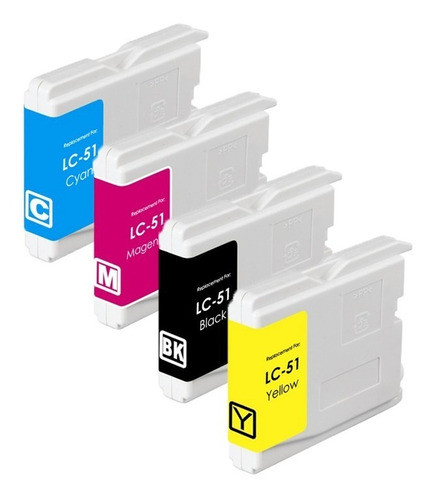 Pack 4 Cartuchos Compatibles Brother Lc-51 Mfc240 Dcp130 Oy 0