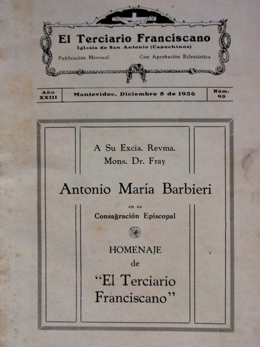 Revista Terciario Franciscano San Antonio Capuchinos 1936 1