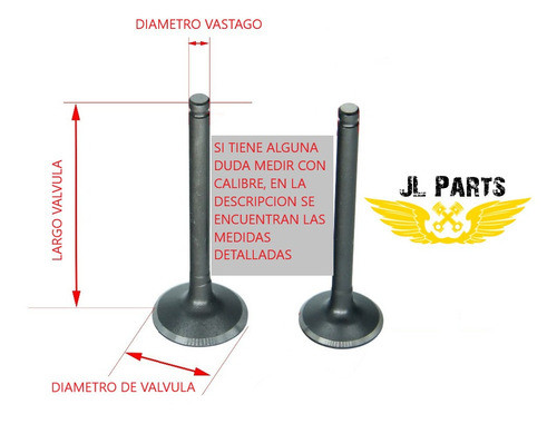 Valvulas De Admisión Mitsubishi 2.4 8v Naft 4g64 0