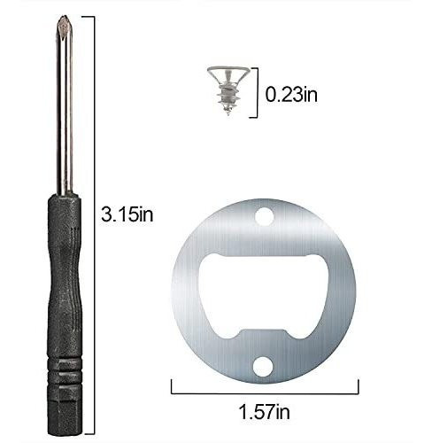 Abridores Metalicos  Para Destapadores De Resina X25u Plata 1
