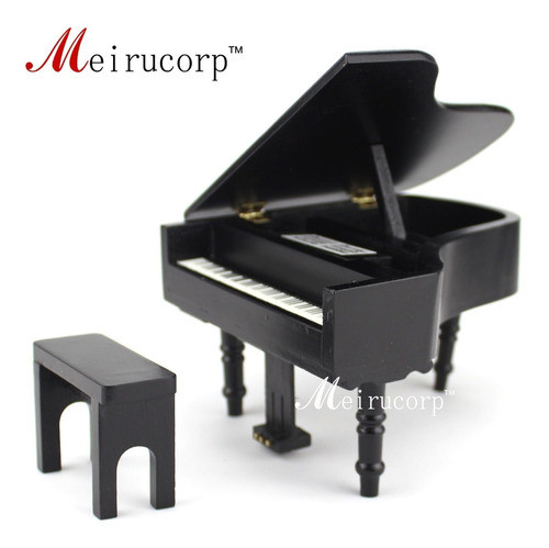 Taburete Y Casa De Muñecas 1/12 Escala Miniaturas Musicales 0