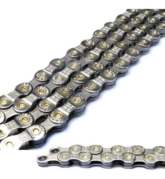 Cadena Bicicleta 9v 18v 27v Silver & Gold Tec C9 116 L Eslab 0