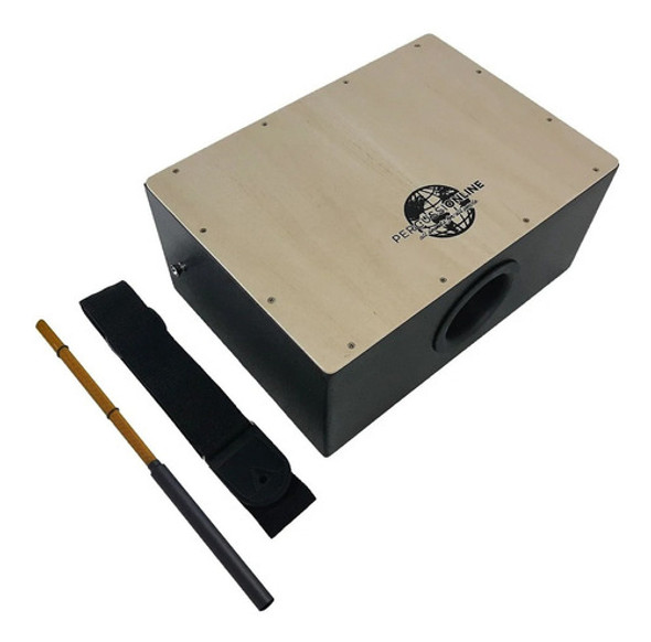 Cajon De Mesa Elétrico/eletroacústico+ Correia+ Vassourinha 0