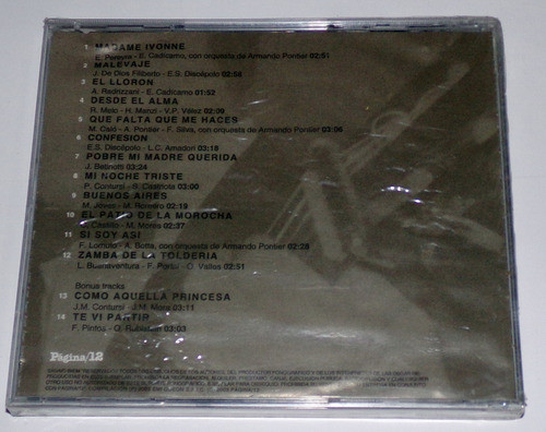 Hugo Del Carril Pagina/12 Vol 1 Cd Sellado Kktus 1