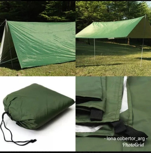 Tarp 3x3 Camping Supervivencia Toldo Compacto 1
