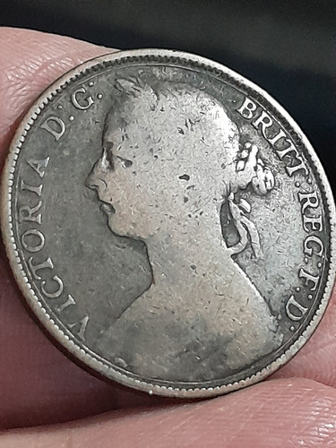 Moneda Inglaterra One Penny  1899 Km#755 Ref 488 Libro 3 1