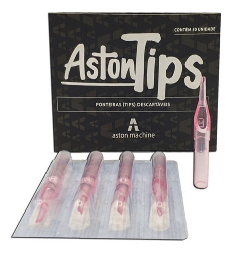 Ponteira Tips Aston Descartável P/pintura 9f, 50 Unidades 0