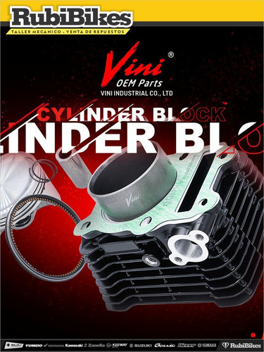 Cilindro Para Cg 125cc De Aluminio. Vini 1