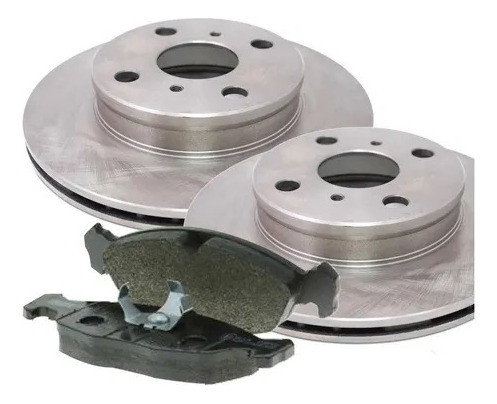 Kit Discos Y Pastillas Freno Vw Fox 2005/2011 1