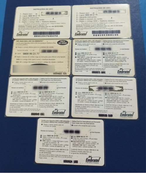 Cartões Telefônicos Pré-pagos Da Embratel: Carnaval. 1