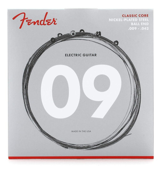 Cuerdas De Guitarra Eléctrica Fender Classic Core, Acero Niq 0