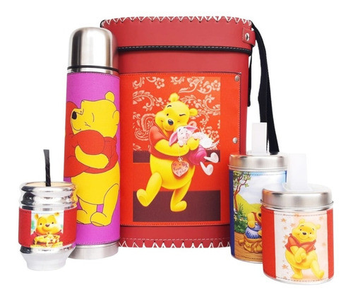 Kit De Mate Set Matero Personalizado Winnie De Pooh Disney 0