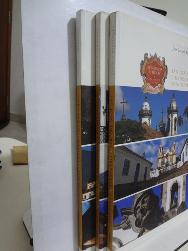 3 Livros De Jose Israel Abrantes Tesouros De Minas / Diamantina E Circuito Dos Diamantes Serro + São João Del Rei Congonhas + Ouro Preto Mariana Sabará 1