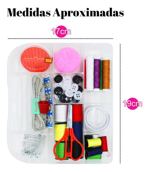 24 Kits Costura Conjunto De Linhas Agulhas Botoes Elasticos 1