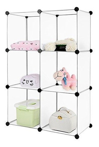 Mueble Organizador De Cubos Por 6 Customizable Traslúcido 0