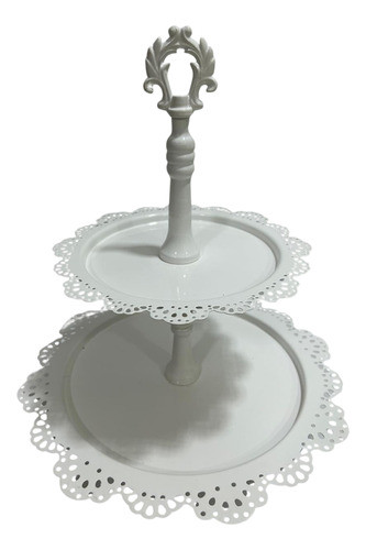 Suporte Prato Para Doces Cupcake 2 Andares Em Metal 0