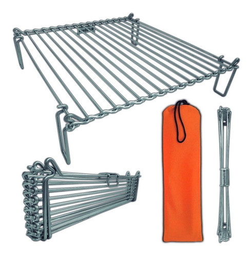 Pardalli Parrilla Plegable 304 Inox Portatil S/soldaduras 0