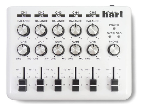 Loop Mixer, Mezclador De Audio Portatil, Con Estereo 5 X 3.5 0