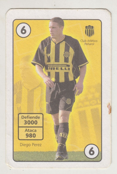 Futbol Peñarol Diego Ruso Perez Tarjeta Alfajores Varadero 0