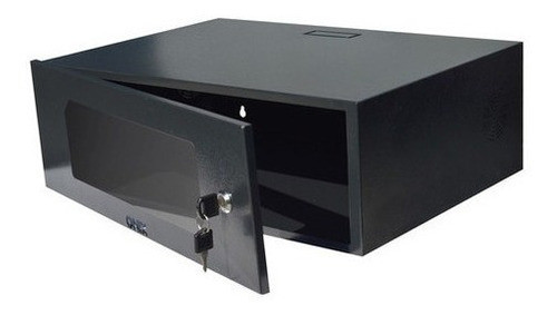 Mini Rack Cftv 3u 500mm Organizador C/ Fechadura E Chaves 1