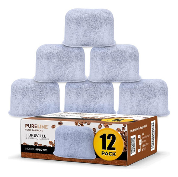 Paquete De 12 Filtros De Agua Breville Bwf100 De Repuesto De 0