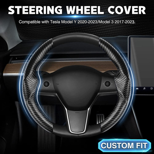 Cartist Funda De Volante De Fibra De Carbono Personalizada P 1