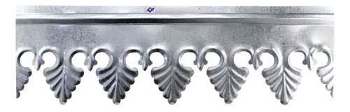Combo X10 Tiras Flor De Lis Chapa Galva 25x70 Cm Jardin Deco 0