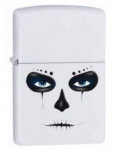 Encendedor Zippo Dia Muertos Mexican Skull Nº28828 Us Orig 0
