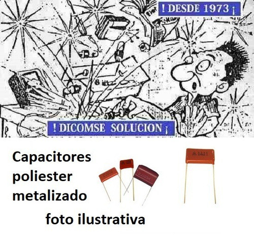 Capacitor Poliester Metalizado  0.068 Uf  250vdc P10mm 10 Un 0