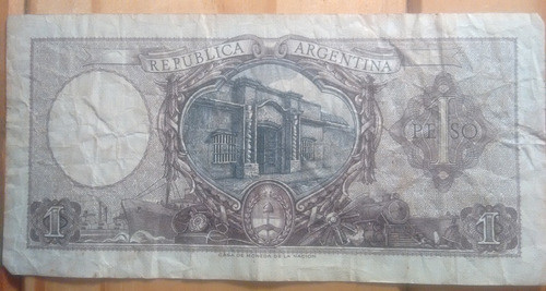 Billete Serie D - Un Peso Moneda Nacional - Banco Central 0