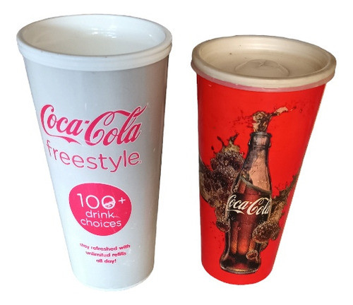Vasos Promocion Coca Cola, Plastico Y Carton 0