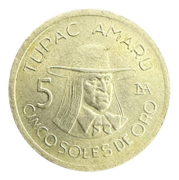 Peru - 5 Soles De Oro - Año 1976 - Km #267 - Tupac Amaru 0 Peru - 5 Soles De Oro - Año 1976 - Km #267 - Tupac Amaru 0