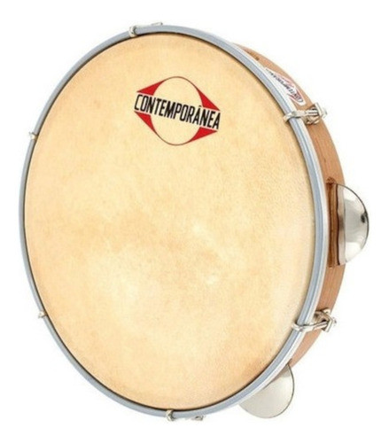 Pandeiro 8 Polegadas Contemporanea Madeira Pele Animal 0