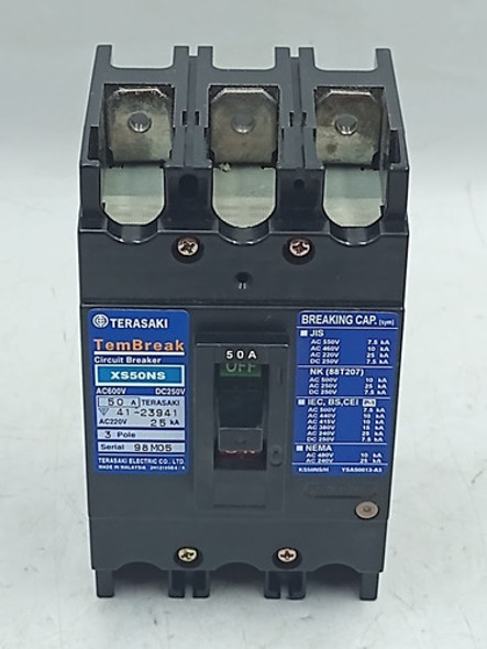 Disjuntor Tripolar Terasaki Tembreak Xs50ns 600v 50a 1