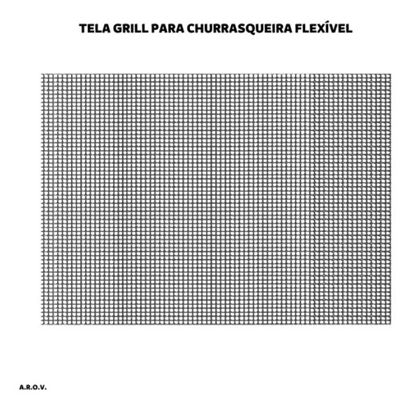 Tela Grill Tapete Para Churrasqueira Forno Flexível De Metal 1