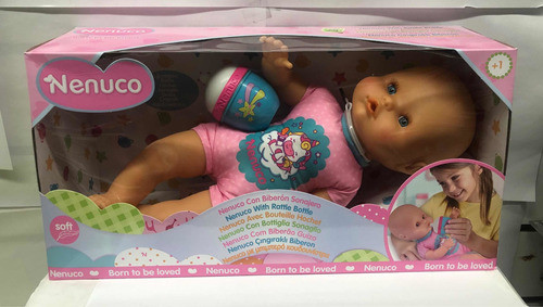 Nenuco Soft C/mamadera Sonajero Bebote Muñeca 14920  Srj 1