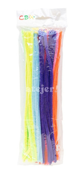 Limpia Pipas Comun Cbx Candy Bar Manualidades X 100 Surtidos 0