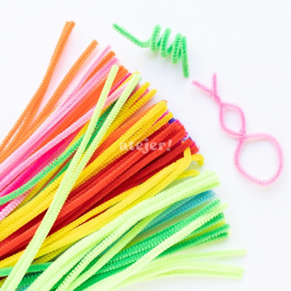 Limpia Pipas Comun Cbx Candy Bar Manualidades X 100 Surtidos 1