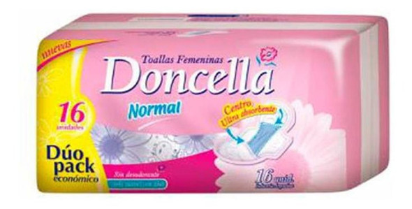 Pack X 25 Unid Toallas Femeninas  Alas Sdes 16 U Doncella T 0 Pack X 25 Unid Toallas Femeninas  Alas Sdes 16 U Doncella T 0