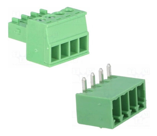 Bornera Terminal Conector De Montaje En Pcb 4 Pin 15edgk-3.5 0