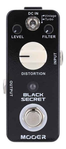 Effect Pedal Guitar Secret Electric Bypass Mooer True Black 1